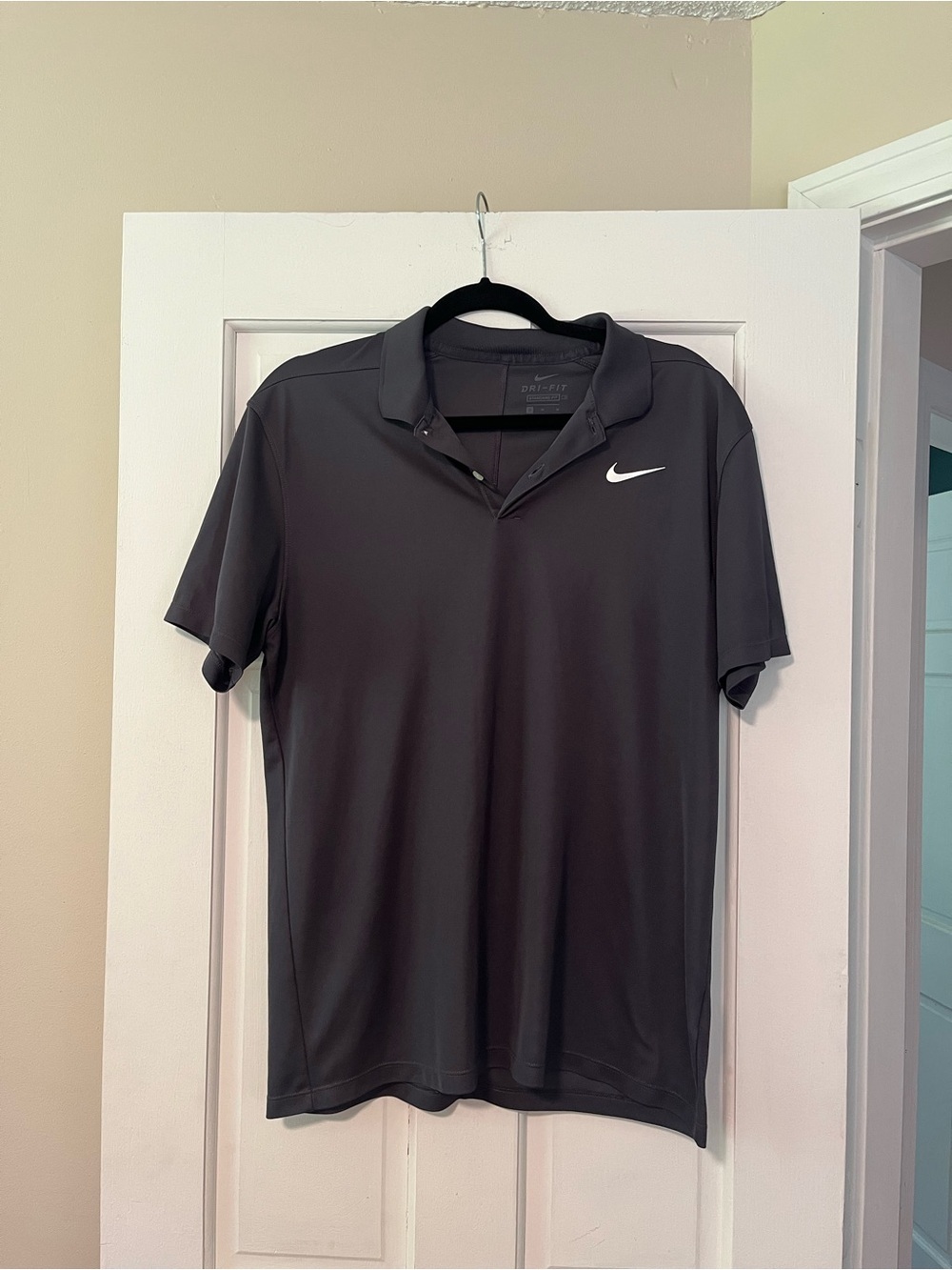 Nike Men's Charcoal Dark Grey Performance Polo Golf
